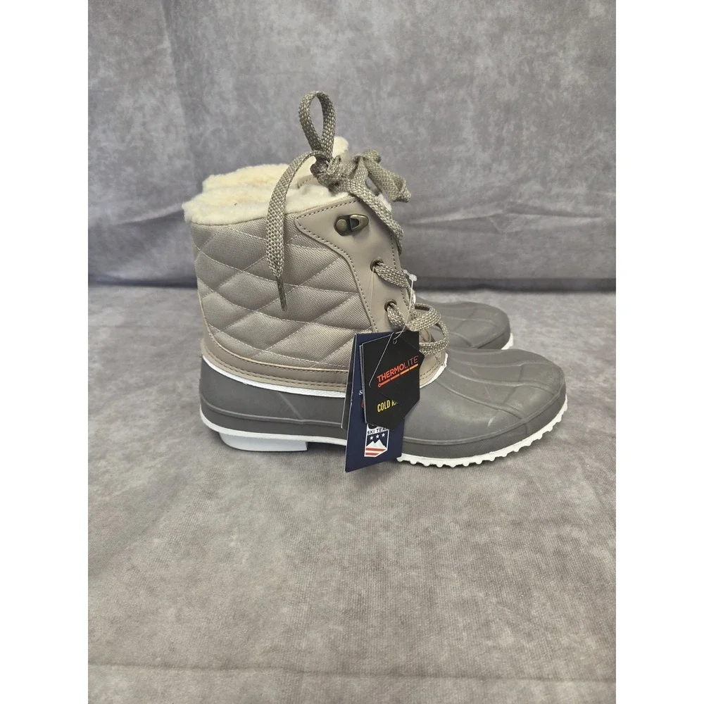 Khombu Womens Size 11 Snow Boots Green/Gray